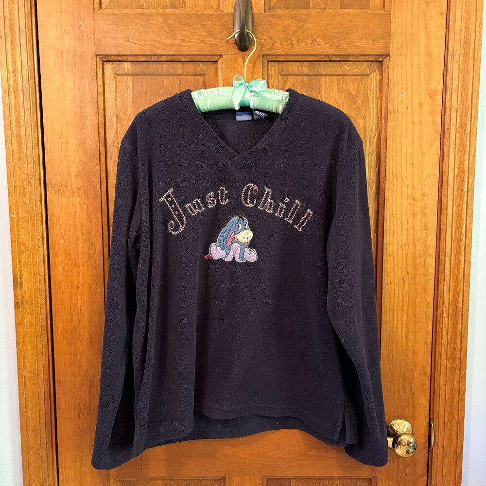 Disney 90's Vintage Eeyore Soft Fleece Pullover